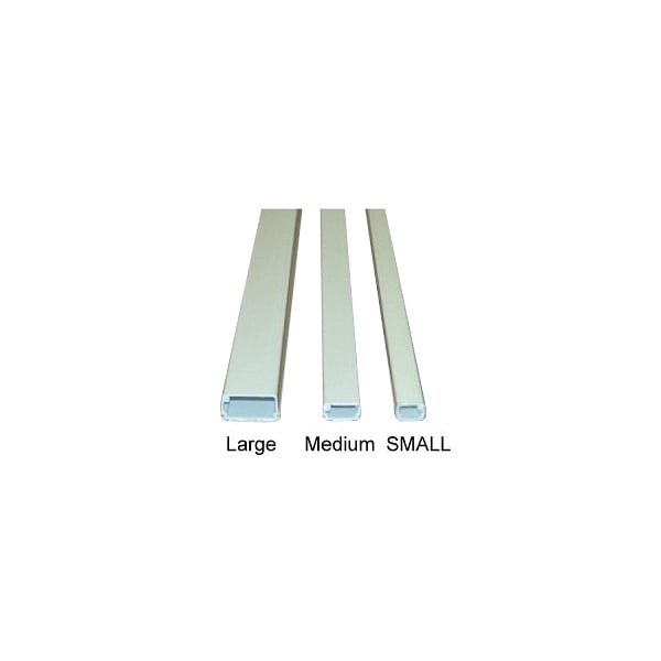 Small Latching Cable Raceway (375 Series)- 5ft- White- 20 Pack